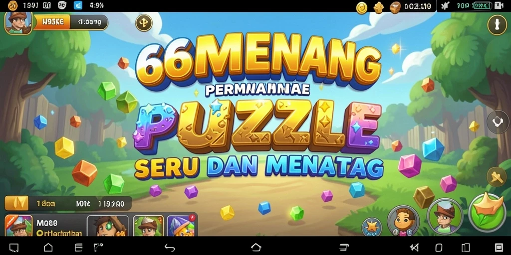 Screenshot 66MENANG menampilkan gameplay Puzzle yang seru dan interaktif.