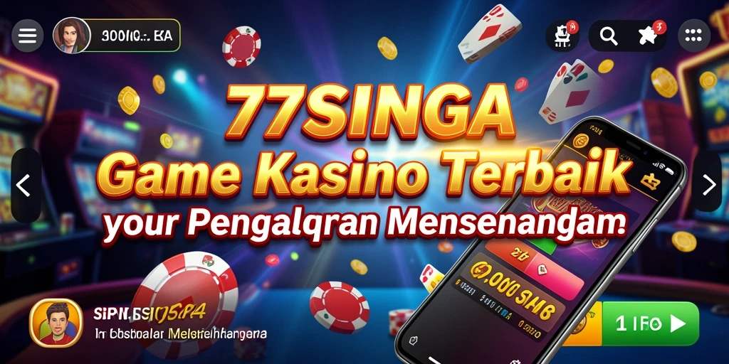 Screenshot gameplay 77SINGA menampilkan antarmuka menarik dan pengalaman Kasino yang mengasyikkan.
