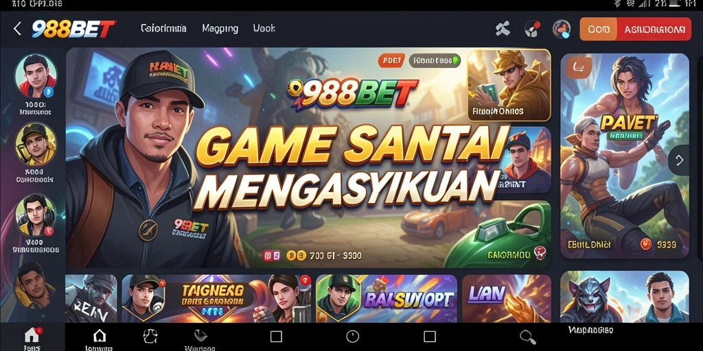 Gameplay seru dan interaktif 988BET di layar.