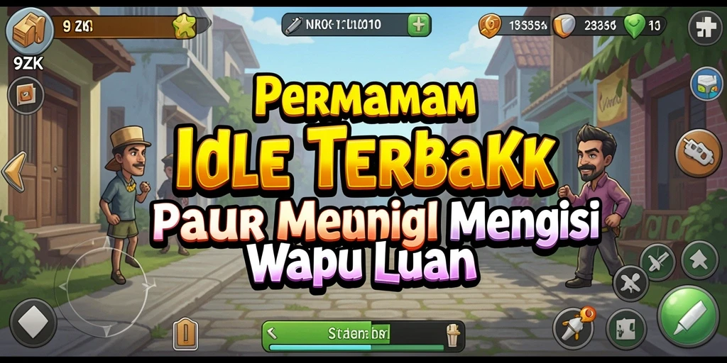 Screenshot gameplay 9ZK menampilkan karakter mengumpulkan sumber daya dengan grafik menarik.