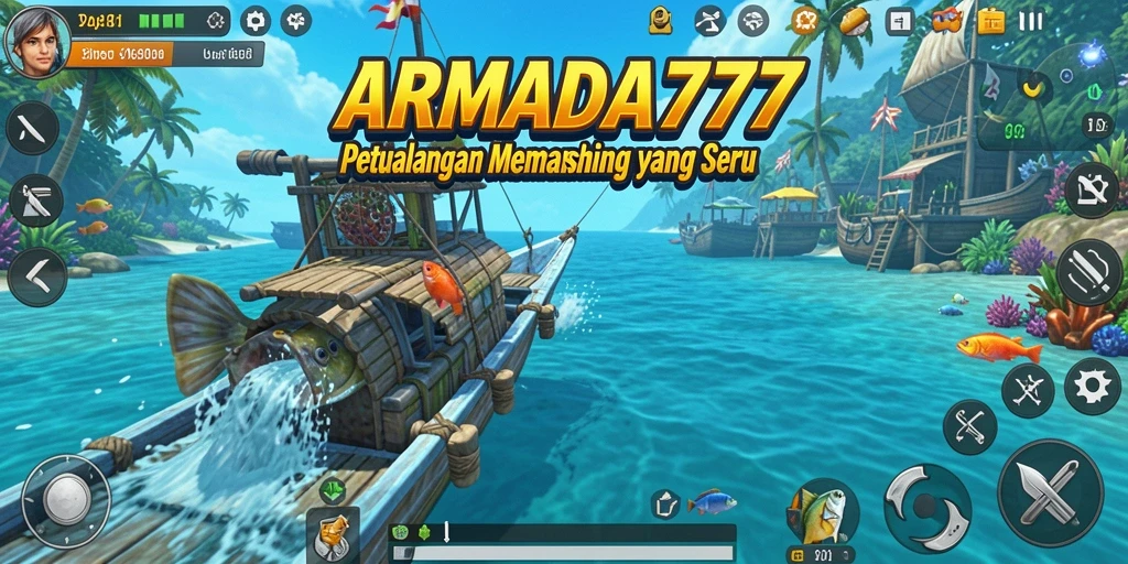 Tampilan gameplay memancing yang seru dan menarik di ARMADA777.