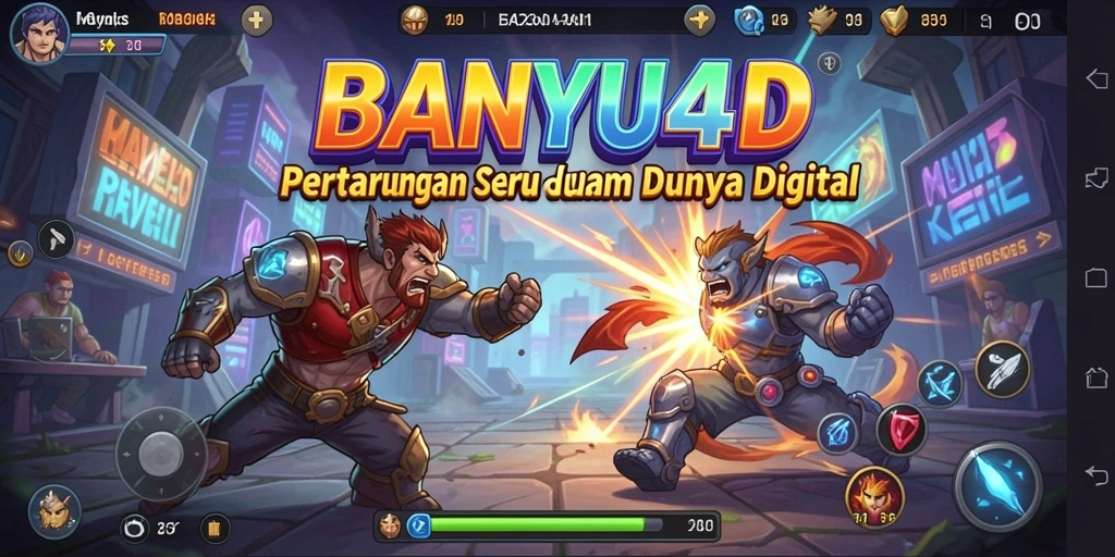 Tangkapan layar BANYU4D menampilkan aksi pertarungan yang intens.