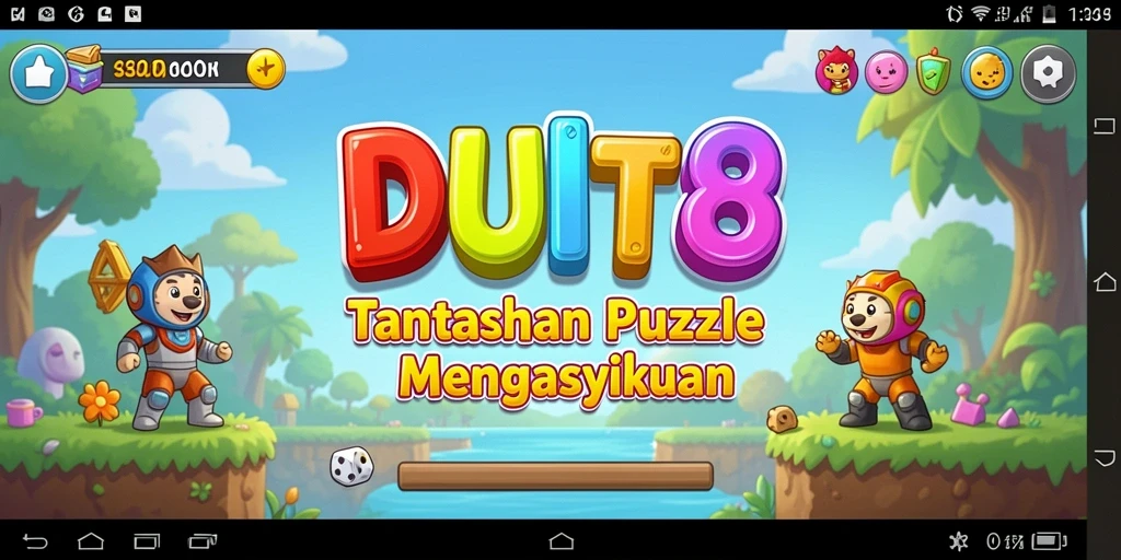 Tampilan gameplay menantang dari game Puzzle DUIT8.