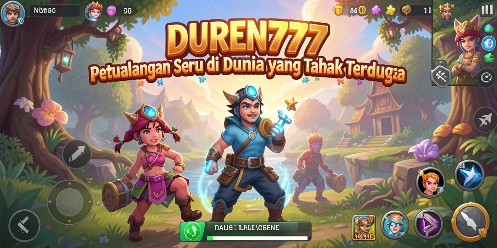 Gameplay DUREN777 menampilkan aksi petualangan yang mendebarkan.