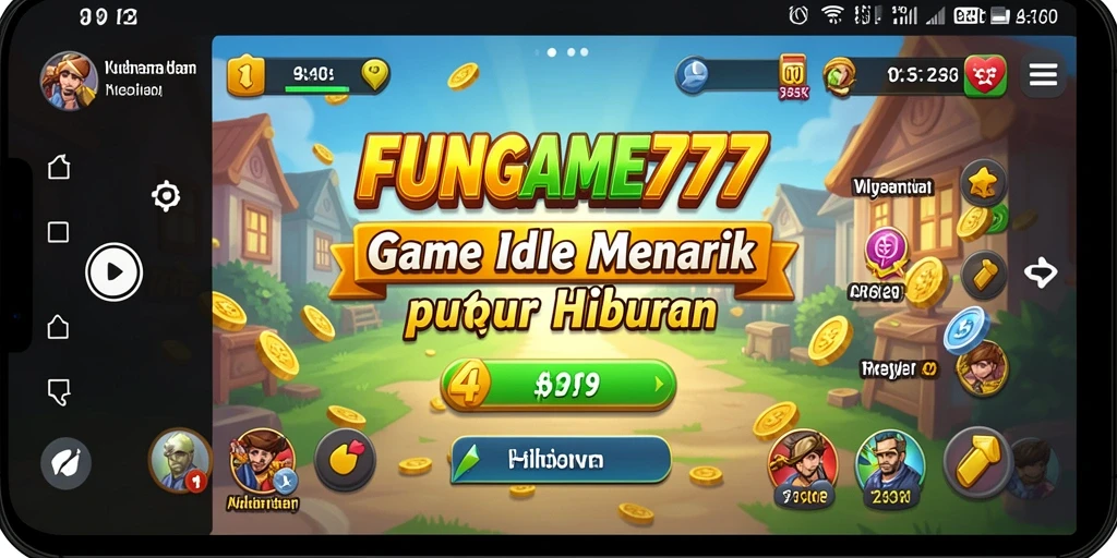 Screenshot utama dari FUNGAME777 menunjukkan gameplay yang santai dan menyenangkan.