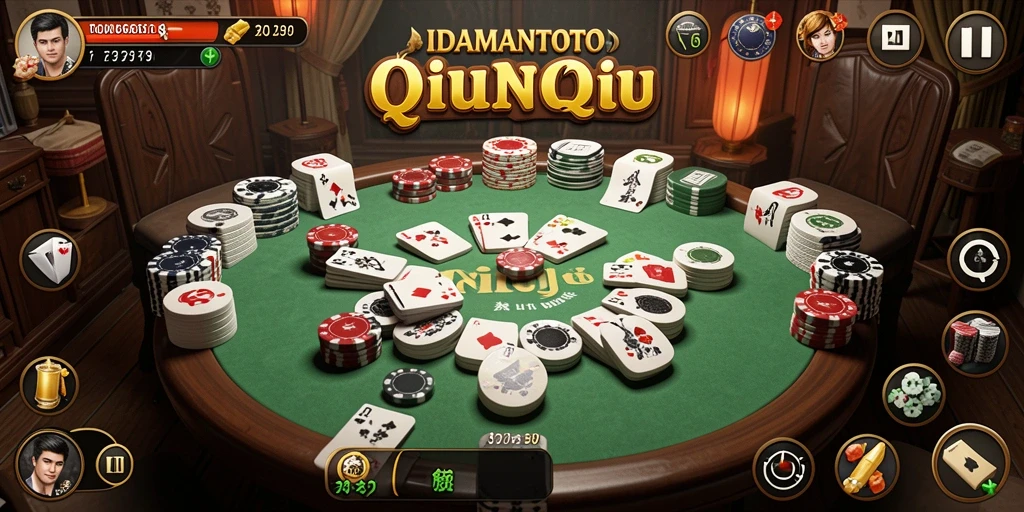 Tangkapan layar IDAMANTOTO menampilkan gameplay seru QiuQiu.