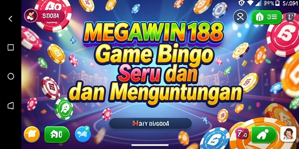 Tampilan gameplay Bingo yang menarik dan seru di MEGAWIN188.