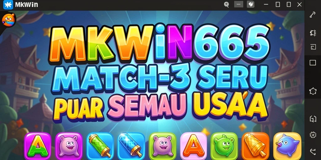 Tampilan gameplay MKWIN666 yang penuh warna dan seru.