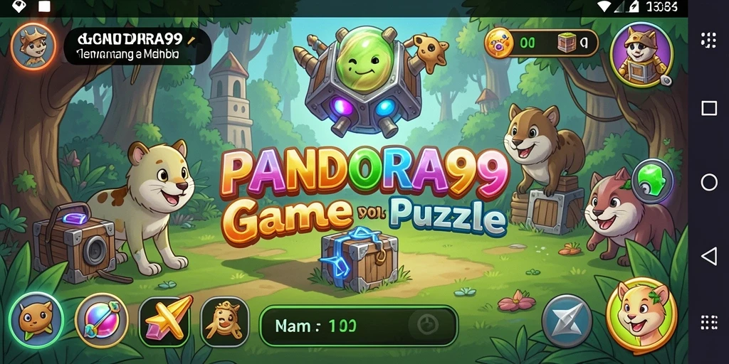 Tampilan gameplay seru dari PANDORA99 dengan teka-teki menantang.