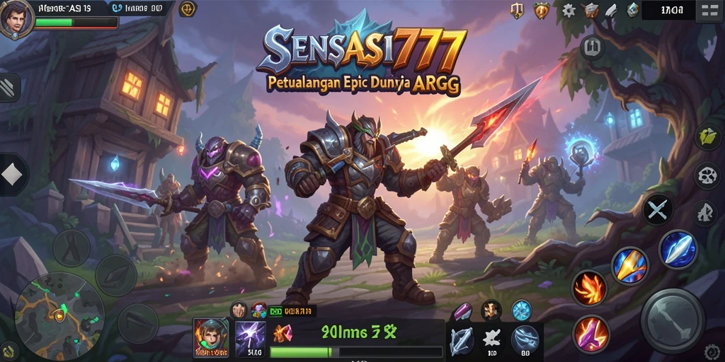Tangkapan layar gameplay SENSASI777 yang menyoroti aksi pertarungan yang intens.