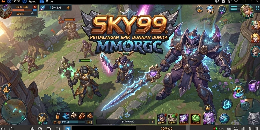 Screenshot dari gameplay mendebarkan dalam <strong>SKY99</strong> yang menggambarkan pertempuran epik.