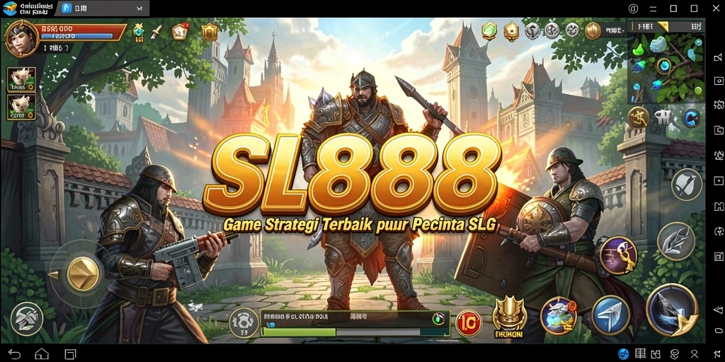 Screenshot gameplay SL888 menampilkan pertempuran epik dan strategi mendalam.