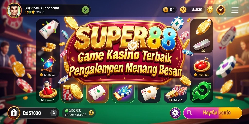 Tangkapan layar utama SUPER88 menampilkan gameplay kasino yang mengasyikkan.