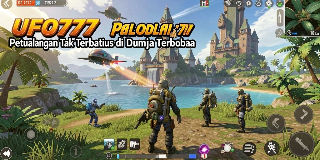 Tampilan menarik gameplay Open World dari UFO777 dengan lingkungan yang luas.