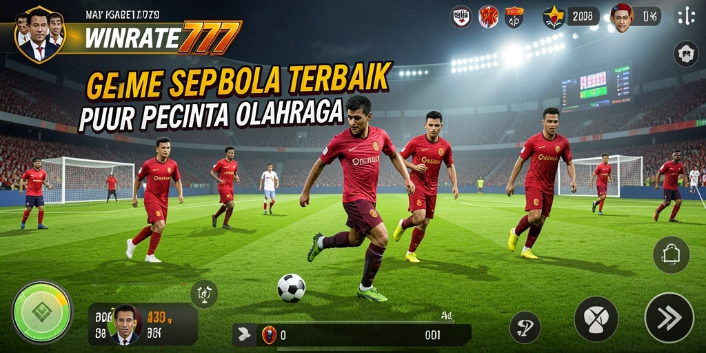 Gameplay mendebarkan di lapangan sepak bola